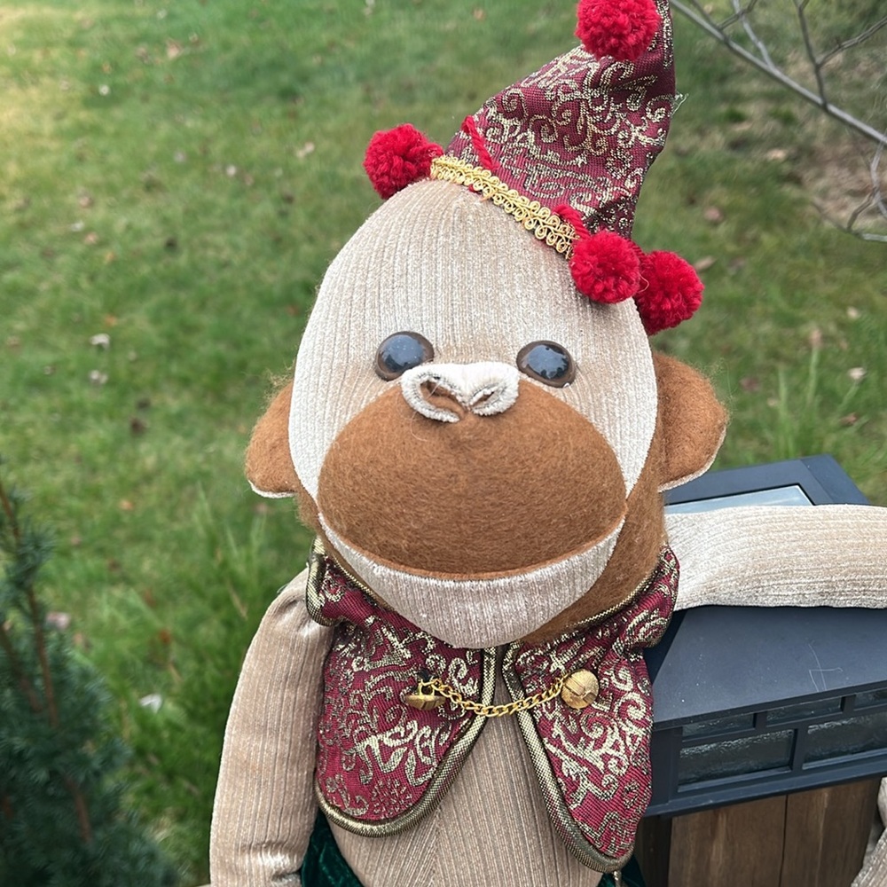 Vintage Mark Roberts Collection Monkey Elf 32” Holliday Court Jester